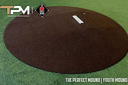 Little League Sized Baseball Mound in Brown Turf